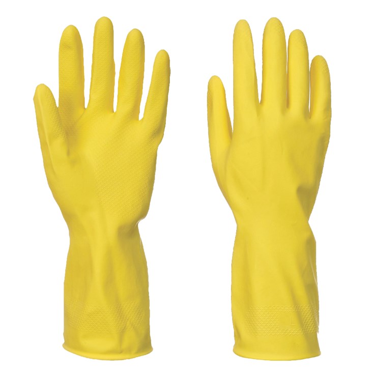 A800 Household Latex Glove Yellow Size 8